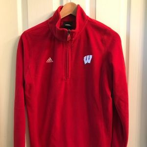 Wisconsin Badgers Long Sleeve Fleece (L, Adidas)